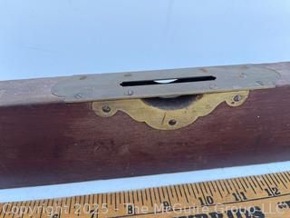 18" Wooden Spiirit Level With One Portal <br>

<br><br>

Removal Options:<br><br> Sat (Nov 8) & Sun (Nov 9) 11-3pm, 56 Scotch Hill Rd., Cambridge NY 12816<br><br>

Sat (Nov 15) 12-2pm, TMG Warehouse, 2800 Juniper St., Fairfax, VA 22031<br><br>

Request Shipping (david@themcguiregroupllc.com)