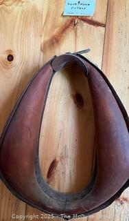 Leather Padded Draft Horse Collar<br>

<br><br>

Removal Options:<br><br> Sat (Nov 8) & Sun (Nov 9) 11-3pm, 56 Scotch Hill Rd., Cambridge NY 12816<br><br>

Sat (Nov 15) 12-2pm, TMG Warehouse, 2800 Juniper St., Fairfax, VA 22031<br><br>

Request Shipping (david@themcguiregroupllc.com)