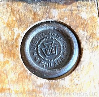 Henry Disston Sons Hand Saw<br>

<br><br>

Removal Options:<br><br> Sat (Nov 8) & Sun (Nov 9) 11-3pm, 56 Scotch Hill Rd., Cambridge NY 12816<br><br>

Sat (Nov 15) 12-2pm, TMG Warehouse, 2800 Juniper St., Fairfax, VA 22031<br><br>

Request Shipping (david@themcguiregroupllc.com)
