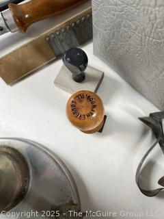 Eclectic Grouping Including Insulated Milk Box and Electric Branding Tool.<br>

<br><br>

Removal Options:<br><br> Sat (Nov 8) & Sun (Nov 9) 11-3pm, 56 Scotch Hill Rd., Cambridge NY 12816<br><br>

Sat (Nov 15) 12-2pm, TMG Warehouse, 2800 Juniper St., Fairfax, VA 22031<br><br>

Request Shipping (david@themcguiregroupllc.com) 