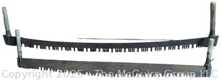Two (2) Two-Man Crosscut Tree Saws. Measure 60 and 66"<br>

<br><br>

Removal Options:<br><br> Sat (Nov 8) & Sun (Nov 9) 11-3pm, 56 Scotch Hill Rd., Cambridge NY 12816<br><br>

Sat (Nov 15) 12-2pm, TMG Warehouse, 2800 Juniper St., Fairfax, VA 22031<br><br>

Request Shipping (david@themcguiregroupllc.com)