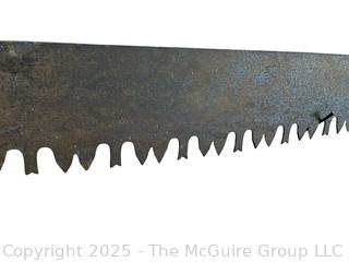 Two (2) Two-Man Crosscut Tree Saws. Measure 60 and 66"<br>

<br><br>

Removal Options:<br><br> Sat (Nov 8) & Sun (Nov 9) 11-3pm, 56 Scotch Hill Rd., Cambridge NY 12816<br><br>

Sat (Nov 15) 12-2pm, TMG Warehouse, 2800 Juniper St., Fairfax, VA 22031<br><br>

Request Shipping (david@themcguiregroupllc.com)