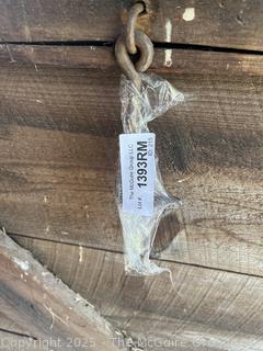 Wooden Barn Door. Measures 48 x 63"<br>

<br><br>

Removal Options:<br><br> Sat (Nov 8) & Sun (Nov 9) 11-3pm, 56 Scotch Hill Rd., Cambridge NY 12816<br><br>

Sat (Nov 15) 12-2pm, TMG Warehouse, 2800 Juniper St., Fairfax, VA 22031<br><br>

Request Shipping (david@themcguiregroupllc.com)