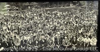Framed Under Glass Panoramic Black & White Photograph of 33rd National Convention Young People's Christian Union Lake George, NY 1925<br>

<br><br>

Removal Options:<br><br> Sat (Nov 8) & Sun (Nov 9) 11-3pm, 56 Scotch Hill Rd., Cambridge NY 12816<br><br>

Sat (Nov 15) 12-2pm, TMG Warehouse, 2800 Juniper St., Fairfax, VA 22031<br><br>

Request Shipping (david@themcguiregroupllc.com)