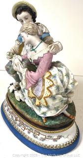 Capodimonte Style Porcelain Romantic Lovers Marked (AC)<br>

<br><br>

Removal Options:<br><br> Sat (Nov 8) & Sun (Nov 9) 11-3pm, 56 Scotch Hill Rd., Cambridge NY 12816<br><br>

Sat (Nov 15) 12-2pm, TMG Warehouse, 2800 Juniper St., Fairfax, VA 22031<br><br>

Request Shipping (david@themcguiregroupllc.com)