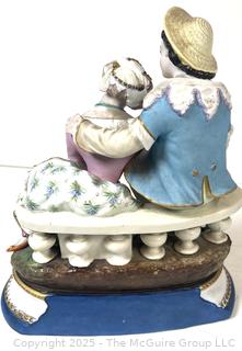 Capodimonte Style Porcelain Romantic Lovers Marked (AC)<br>

<br><br>

Removal Options:<br><br> Sat (Nov 8) & Sun (Nov 9) 11-3pm, 56 Scotch Hill Rd., Cambridge NY 12816<br><br>

Sat (Nov 15) 12-2pm, TMG Warehouse, 2800 Juniper St., Fairfax, VA 22031<br><br>

Request Shipping (david@themcguiregroupllc.com)