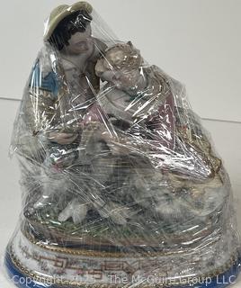 Capodimonte Style Porcelain Romantic Lovers Marked (AC)<br>

<br><br>

Removal Options:<br><br> Sat (Nov 8) & Sun (Nov 9) 11-3pm, 56 Scotch Hill Rd., Cambridge NY 12816<br><br>

Sat (Nov 15) 12-2pm, TMG Warehouse, 2800 Juniper St., Fairfax, VA 22031<br><br>

Request Shipping (david@themcguiregroupllc.com)