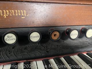Ornate 1880's Antique Clough & Warren Pump Reed Organ<br>

<br><br>

Removal Options:<br><br> Sat (Nov 8) & Sun (Nov 9) 11-3pm, 56 Scotch Hill Rd., Cambridge NY 12816<br><br>

Sat (Nov 15) 12-2pm, TMG Warehouse, 2800 Juniper St., Fairfax, VA 22031<br><br>

Request Shipping (david@themcguiregroupllc.com)