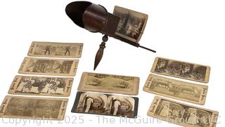 Victorian Stereo Viewer and Cards<br>

<br><br>

Removal Options:<br><br> Sat (Nov 8) & Sun (Nov 9) 11-3pm, 56 Scotch Hill Rd., Cambridge NY 12816<br><br>

Sat (Nov 15) 12-2pm, TMG Warehouse, 2800 Juniper St., Fairfax, VA 22031<br><br>

Request Shipping (david@themcguiregroupllc.com)