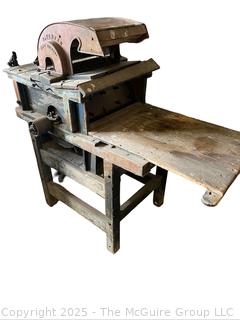 Belt-Powered Grain Thresher Made by Farmers' Manufacturing Company Ohio Circa 1900<br>

<br><br>

Removal Options:<br><br> Sat (Nov 8) & Sun (Nov 9) 11-3pm, 56 Scotch Hill Rd., Cambridge NY 12816<br><br>

Sat (Nov 15) 12-2pm, TMG Warehouse, 2800 Juniper St., Fairfax, VA 22031<br><br>

Request Shipping (david@themcguiregroupllc.com) 