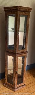 Glass & Mirror Octagonal Curio Cabinet<br>

<br><br>

Removal Options:<br><br> Sat (Nov 8) & Sun (Nov 9) 11-3pm, 56 Scotch Hill Rd., Cambridge NY 12816<br><br>

Sat (Nov 15) 12-2pm, TMG Warehouse, 2800 Juniper St., Fairfax, VA 22031<br><br>

Request Shipping (david@themcguiregroupllc.com)