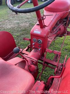 1951 Massey Harris "Pony" Model Tractor. Manufactured by M-H in France and Sold in the US 1951-56. 12HP<br>

<br><br>

Removal Options:<br><br> Sat (Nov 8) & Sun (Nov 9) 11-3pm, 56 Scotch Hill Rd., Cambridge NY 12816<br><br>

Sat (Nov 15) 12-2pm, TMG Warehouse, 2800 Juniper St., Fairfax, VA 22031<br><br>

Request Shipping (david@themcguiregroupllc.com)