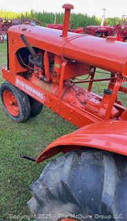 1936 ALLIS-CHALMERS Model WC, Manufactured From 1933-1948.  22HP  Knotable for Features Such as Its Two Clutch System, Independent PTO Operation and Power Shift Rear Wheels for Adjustable Tread Width. <br>

<br><br>

Removal Options:<br><br> Sat (Nov 8) & Sun (Nov 9) 11-3pm, 56 Scotch Hill Rd., Cambridge NY 12816<br><br>

Sat (Nov 15) 12-2pm, TMG Warehouse, 2800 Juniper St., Fairfax, VA 22031<br><br>

Request Shipping (david@themcguiregroupllc.com)