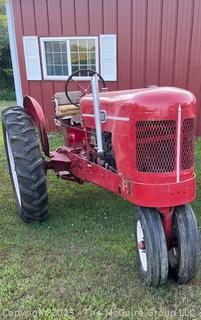 1949 WARDS Tractor.  Manufactured by The Custom Tractor Co. Shelbyville, Indiana. Chrysler 50 HP Engine. Sold by Montgomery Wards 1949-1952<br>

<br><br>

Removal Options:<br><br> Sat (Nov 8) & Sun (Nov 9) 11-3pm, 56 Scotch Hill Rd., Cambridge NY 12816<br><br>

Sat (Nov 15) 12-2pm, TMG Warehouse, 2800 Juniper St., Fairfax, VA 22031<br><br>

Request Shipping (david@themcguiregroupllc.com)  