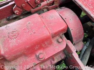 1949 WARDS Tractor.  Manufactured by The Custom Tractor Co. Shelbyville, Indiana. Chrysler 50 HP Engine. Sold by Montgomery Wards 1949-1952<br>

<br><br>

Removal Options:<br><br> Sat (Nov 8) & Sun (Nov 9) 11-3pm, 56 Scotch Hill Rd., Cambridge NY 12816<br><br>

Sat (Nov 15) 12-2pm, TMG Warehouse, 2800 Juniper St., Fairfax, VA 22031<br><br>

Request Shipping (david@themcguiregroupllc.com)  