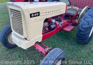 1960 Cockshutt Model 540 Tractor. Built in Canada. 40HP<br>

<br><br>

Removal Options:<br><br> Sat (Nov 8) & Sun (Nov 9) 11-3pm, 56 Scotch Hill Rd., Cambridge NY 12816<br><br>

Sat (Nov 15) 12-2pm, TMG Warehouse, 2800 Juniper St., Fairfax, VA 22031<br><br>

Request Shipping (david@themcguiregroupllc.com)