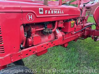 1953 IH McCormick FARMALL "H" - The Most Popular Tractor Model of All Time. <br>

<br><br>

Removal Options:<br><br> Sat (Nov 8) & Sun (Nov 9) 11-3pm, 56 Scotch Hill Rd., Cambridge NY 12816<br><br>

Sat (Nov 15) 12-2pm, TMG Warehouse, 2800 Juniper St., Fairfax, VA 22031<br><br>

Request Shipping (david@themcguiregroupllc.com) 