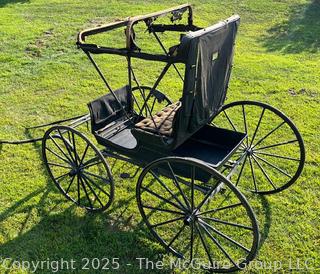Horse Drawn Phaeton Open Carriage. Canopy Frame Solid but Needs New Canopy. <br>

<br><br>

Removal Options:<br><br> Sat (Nov 8) & Sun (Nov 9) 11-3pm, 56 Scotch Hill Rd., Cambridge NY 12816<br><br>

Sat (Nov 15) 12-2pm, TMG Warehouse, 2800 Juniper St., Fairfax, VA 22031<br><br>

Request Shipping (david@themcguiregroupllc.com)