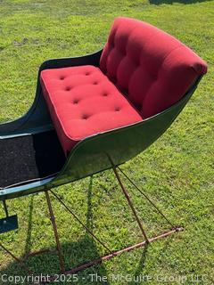 Restored Horse-Drawn Cutter Sleigh Sled w/ Mohair Upholstery<br>

<br><br>

Removal Options:<br><br> Sat (Nov 8) & Sun (Nov 9) 11-3pm, 56 Scotch Hill Rd., Cambridge NY 12816<br><br>

Sat (Nov 15) 12-2pm, TMG Warehouse, 2800 Juniper St., Fairfax, VA 22031<br><br>

Request Shipping (david@themcguiregroupllc.com)
