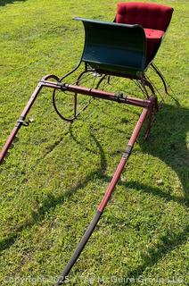 Restored Horse-Drawn Cutter Sleigh Sled w/ Mohair Upholstery<br>

<br><br>

Removal Options:<br><br> Sat (Nov 8) & Sun (Nov 9) 11-3pm, 56 Scotch Hill Rd., Cambridge NY 12816<br><br>

Sat (Nov 15) 12-2pm, TMG Warehouse, 2800 Juniper St., Fairfax, VA 22031<br><br>

Request Shipping (david@themcguiregroupllc.com)
