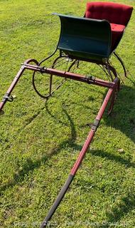 Restored Horse-Drawn Cutter Sleigh Sled w/ Mohair Upholstery<br>

<br><br>

Removal Options:<br><br> Sat (Nov 8) & Sun (Nov 9) 11-3pm, 56 Scotch Hill Rd., Cambridge NY 12816<br><br>

Sat (Nov 15) 12-2pm, TMG Warehouse, 2800 Juniper St., Fairfax, VA 22031<br><br>

Request Shipping (david@themcguiregroupllc.com)
