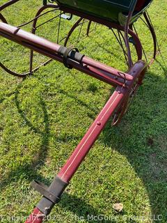 Restored Horse-Drawn Cutter Sleigh Sled w/ Mohair Upholstery<br>

<br><br>

Removal Options:<br><br> Sat (Nov 8) & Sun (Nov 9) 11-3pm, 56 Scotch Hill Rd., Cambridge NY 12816<br><br>

Sat (Nov 15) 12-2pm, TMG Warehouse, 2800 Juniper St., Fairfax, VA 22031<br><br>

Request Shipping (david@themcguiregroupllc.com)
