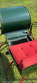 Restored Horse-Drawn Cutter Sleigh Sled w/ Mohair Upholstery<br>

<br><br>

Removal Options:<br><br> Sat (Nov 8) & Sun (Nov 9) 11-3pm, 56 Scotch Hill Rd., Cambridge NY 12816<br><br>

Sat (Nov 15) 12-2pm, TMG Warehouse, 2800 Juniper St., Fairfax, VA 22031<br><br>

Request Shipping (david@themcguiregroupllc.com)

