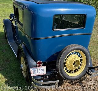1931 Essex Super Six Town Two (2) Door Sedan. Made by Hudson Motor Car Co. See All Photos in the Gallery.<br>

<br><br>

Removal Options:<br><br> Sat (Nov 8) & Sun (Nov 9) 11-3pm, 56 Scotch Hill Rd., Cambridge NY 12816<br><br>

Sat (Nov 15) 12-2pm, TMG Warehouse, 2800 Juniper St., Fairfax, VA 22031<br><br>

Request Shipping (david@themcguiregroupllc.com)
