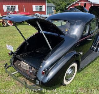 1938 Chevrolet Master Deluxe Capitol Two (2) Door Sedan. Body by Fisher G87, Style # 38-1017, Trim # 76 and Paint # 301.  See All Photos in the Gallery. <br>

<br><br>

Removal Options:<br><br> Sat (Nov 8) & Sun (Nov 9) 11-3pm, 56 Scotch Hill Rd., Cambridge NY 12816<br><br>

Sat (Nov 15) 12-2pm, TMG Warehouse, 2800 Juniper St., Fairfax, VA 22031<br><br>

Request Shipping (david@themcguiregroupllc.com)
