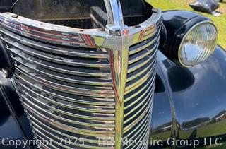 1938 Chevrolet Master Deluxe Capitol Two (2) Door Sedan. Body by Fisher G87, Style # 38-1017, Trim # 76 and Paint # 301.  See All Photos in the Gallery. <br>

<br><br>

Removal Options:<br><br> Sat (Nov 8) & Sun (Nov 9) 11-3pm, 56 Scotch Hill Rd., Cambridge NY 12816<br><br>

Sat (Nov 15) 12-2pm, TMG Warehouse, 2800 Juniper St., Fairfax, VA 22031<br><br>

Request Shipping (david@themcguiregroupllc.com)
