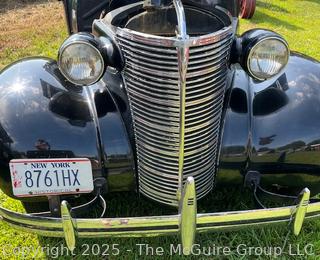 1938 Chevrolet Master Deluxe Capitol Two (2) Door Sedan. Body by Fisher G87, Style # 38-1017, Trim # 76 and Paint # 301.  See All Photos in the Gallery. <br>

<br><br>

Removal Options:<br><br> Sat (Nov 8) & Sun (Nov 9) 11-3pm, 56 Scotch Hill Rd., Cambridge NY 12816<br><br>

Sat (Nov 15) 12-2pm, TMG Warehouse, 2800 Juniper St., Fairfax, VA 22031<br><br>

Request Shipping (david@themcguiregroupllc.com)
