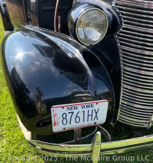 1938 Chevrolet Master Deluxe Capitol Two (2) Door Sedan. Body by Fisher G87, Style # 38-1017, Trim # 76 and Paint # 301.  See All Photos in the Gallery. <br>

<br><br>

Removal Options:<br><br> Sat (Nov 8) & Sun (Nov 9) 11-3pm, 56 Scotch Hill Rd., Cambridge NY 12816<br><br>

Sat (Nov 15) 12-2pm, TMG Warehouse, 2800 Juniper St., Fairfax, VA 22031<br><br>

Request Shipping (david@themcguiregroupllc.com)
