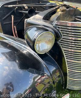 1938 Chevrolet Master Deluxe Capitol Two (2) Door Sedan. Body by Fisher G87, Style # 38-1017, Trim # 76 and Paint # 301.  See All Photos in the Gallery. <br>

<br><br>

Removal Options:<br><br> Sat (Nov 8) & Sun (Nov 9) 11-3pm, 56 Scotch Hill Rd., Cambridge NY 12816<br><br>

Sat (Nov 15) 12-2pm, TMG Warehouse, 2800 Juniper St., Fairfax, VA 22031<br><br>

Request Shipping (david@themcguiregroupllc.com)
