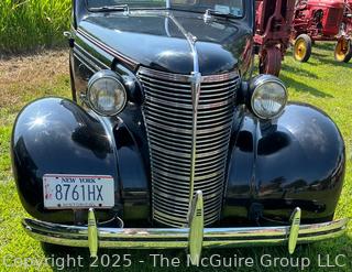 1938 Chevrolet Master Deluxe Capitol Two (2) Door Sedan. Body by Fisher G87, Style # 38-1017, Trim # 76 and Paint # 301.  See All Photos in the Gallery. <br>

<br><br>

Removal Options:<br><br> Sat (Nov 8) & Sun (Nov 9) 11-3pm, 56 Scotch Hill Rd., Cambridge NY 12816<br><br>

Sat (Nov 15) 12-2pm, TMG Warehouse, 2800 Juniper St., Fairfax, VA 22031<br><br>

Request Shipping (david@themcguiregroupllc.com)
