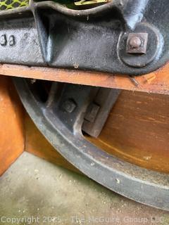 Antique Hand Operated Grain Fanning Mill<br>

<br><br>

Removal Options:<br><br> Sat (Nov 8) & Sun (Nov 9) 11-3pm, 56 Scotch Hill Rd., Cambridge NY 12816<br><br>

Sat (Nov 15) 12-2pm, TMG Warehouse, 2800 Juniper St., Fairfax, VA 22031<br><br>

Request Shipping (david@themcguiregroupllc.com)