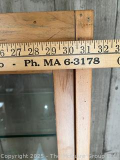 3 Shelf Display Cabinet w/ back
Sliding Back Glass Doors.  Measures 30W x 10D X 46 L<br>

<br><br>

Removal Options:<br><br> Sat (Nov 8) & Sun (Nov 9) 11-3pm, 56 Scotch Hill Rd., Cambridge NY 12816<br><br>

Sat (Nov 15) 12-2pm, TMG Warehouse, 2800 Juniper St., Fairfax, VA 22031<br><br>

Request Shipping (david@themcguiregroupllc.com)