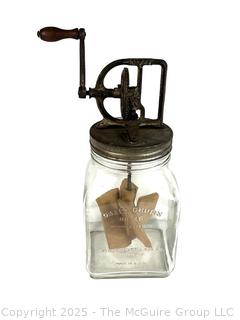 Dazey Glass Butter Churn<br>

<br><br>

Removal Options:<br><br> Sat (Nov 8) & Sun (Nov 9) 11-3pm, 56 Scotch Hill Rd., Cambridge NY 12816<br><br>

Sat (Nov 15) 12-2pm, TMG Warehouse, 2800 Juniper St., Fairfax, VA 22031<br><br>

Request Shipping (david@themcguiregroupllc.com)