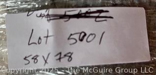 Quilt. Measures 58 x 78"<br>

<br><br>

Removal Options:<br><br> Sat (Nov 8) & Sun (Nov 9) 11-3pm, 56 Scotch Hill Rd., Cambridge NY 12816<br><br>

Sat (Nov 15) 12-2pm, TMG Warehouse, 2800 Juniper St., Fairfax, VA 22031<br><br>

Request Shipping (david@themcguiregroupllc.com)