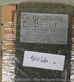 Grouping of Books Including The Man Who Was Too Busy to Find the Child by Busbee, A Jolly Jingle Book by Laura Chandler, The Common School Course in Penmanship and Emersons Singing School <br>

<br><br>

Removal Options:<br><br> Sat (Nov 8) & Sun (Nov 9) 11-3pm, 56 Scotch Hill Rd., Cambridge NY 12816<br><br>

Sat (Nov 15) 12-2pm, TMG Warehouse, 2800 Juniper St., Fairfax, VA 22031<br><br>

Request Shipping (david@themcguiregroupllc.com)