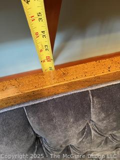 Upholstered Loveseat <br>

<br><br>

Removal Options:<br><br> Sat (Nov 8) & Sun (Nov 9) 11-3pm, 56 Scotch Hill Rd., Cambridge NY 12816<br><br>

Sat (Nov 15) 12-2pm, TMG Warehouse, 2800 Juniper St., Fairfax, VA 22031<br><br>

Request Shipping (david@themcguiregroupllc.com) 