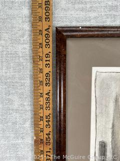 Framed Under Glass Charcoal on Paper of Boats Signed by Artist Jennie Mae McGuire 2 Sided (WAS 675 and 678) <br> 

<br><br>

Removal Options:<br><br> Sat (Nov 8) & Sun (Nov 9) 11-3pm, 56 Scotch Hill Rd., Cambridge NY 12816<br><br>

Sat (Nov 15) 12-2pm, TMG Warehouse, 2800 Juniper St., Fairfax, VA 22031<br><br>

Request Shipping (david@themcguiregroupllc.com)