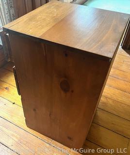 Three (3) Drawer Bedside Table <br>

<br><br>

Removal Options:<br><br> Sat (Nov 8) & Sun (Nov 9) 11-3pm, 56 Scotch Hill Rd., Cambridge NY 12816<br><br>

Sat (Nov 15) 12-2pm, TMG Warehouse, 2800 Juniper St., Fairfax, VA 22031<br><br>

Request Shipping (david@themcguiregroupllc.com) 