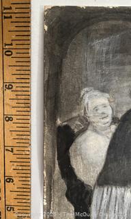 Unframed Charcoal On Paper Titled, "Where Evening Gathers" by Jennie Mae McGuire (WAS 708)<br>

<br><br>

Removal Options:<br><br> Sat (Nov 8) & Sun (Nov 9) 11-3pm, 56 Scotch Hill Rd., Cambridge NY 12816<br><br>
