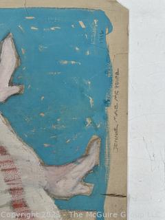 Top Unframed Paint On Paper Titled, "Sixteen Going On Seventeen" Signed By Jennie Mae McGuire (WAS 763)<br>

<br><br>

Removal Options:<br><br> Sat (Nov 8) & Sun (Nov 9) 11-3pm, 56 Scotch Hill Rd., Cambridge NY 12816<br><br>

Sat (Nov 15) 12-2pm, TMG Warehouse, 2800 Juniper St., Fairfax, VA 22031<br><br>

Request Shipping (david@themcguiregroupllc.com)