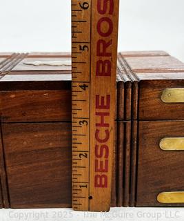 Victorian Walnut Brass Bound Writing Box