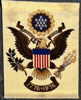 Area Rug with The Great Seal Of The United States on Beige Ground. 27 x 36"