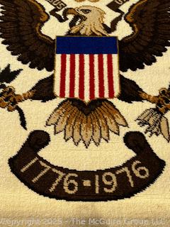 Area Rug with The Great Seal Of The United States on Beige Ground. 27 x 36"
