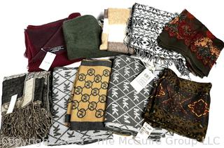 Group of Woven Women's Scarved, Some with Tags
