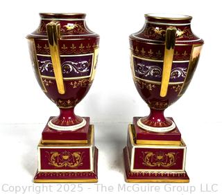 Empire Porcelain Urn Vase with Mythological Scene by F. Koller  Austria