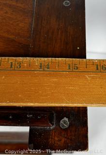 19th Century Becker & Sons Gold Apothecary Scale in Mahogany Glass Case